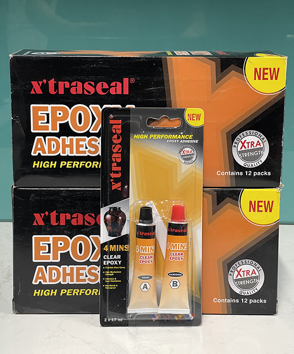 Keo Epoxy X’traseal 4 Minutes Clear 17ml x 2
