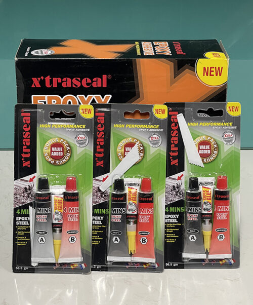 Keo dán Epoxy X’traseal 4 Minutes Steel 17ml x 2
