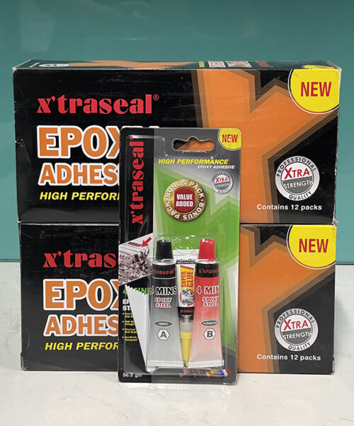Keo dán Epoxy X’traseal 4 Minutes Steel 17ml x 2