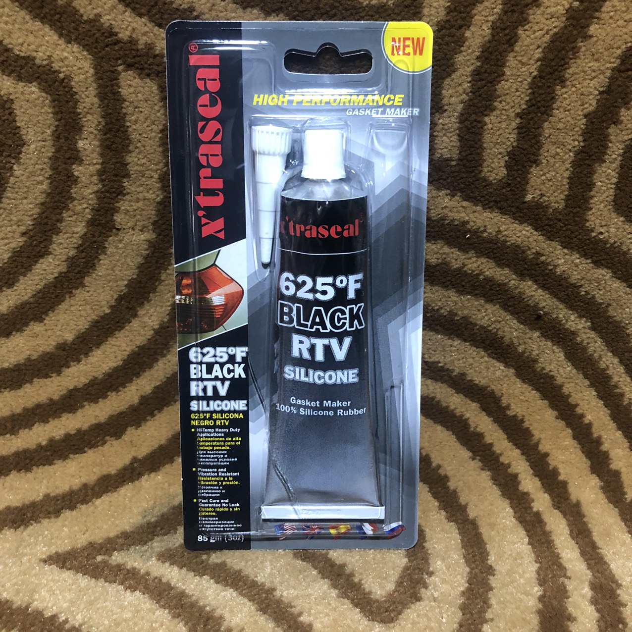 Keo tạo gioăng chịu nhiệt X’traseal 625°F Black RTV Silicone 85gr