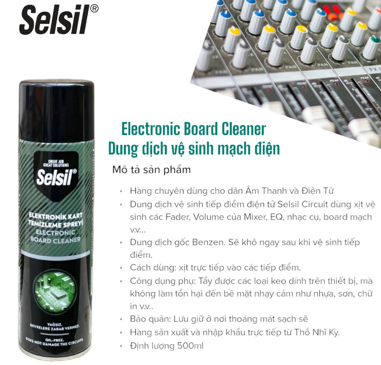 Chất rửa mạch điện Selsil Circuit