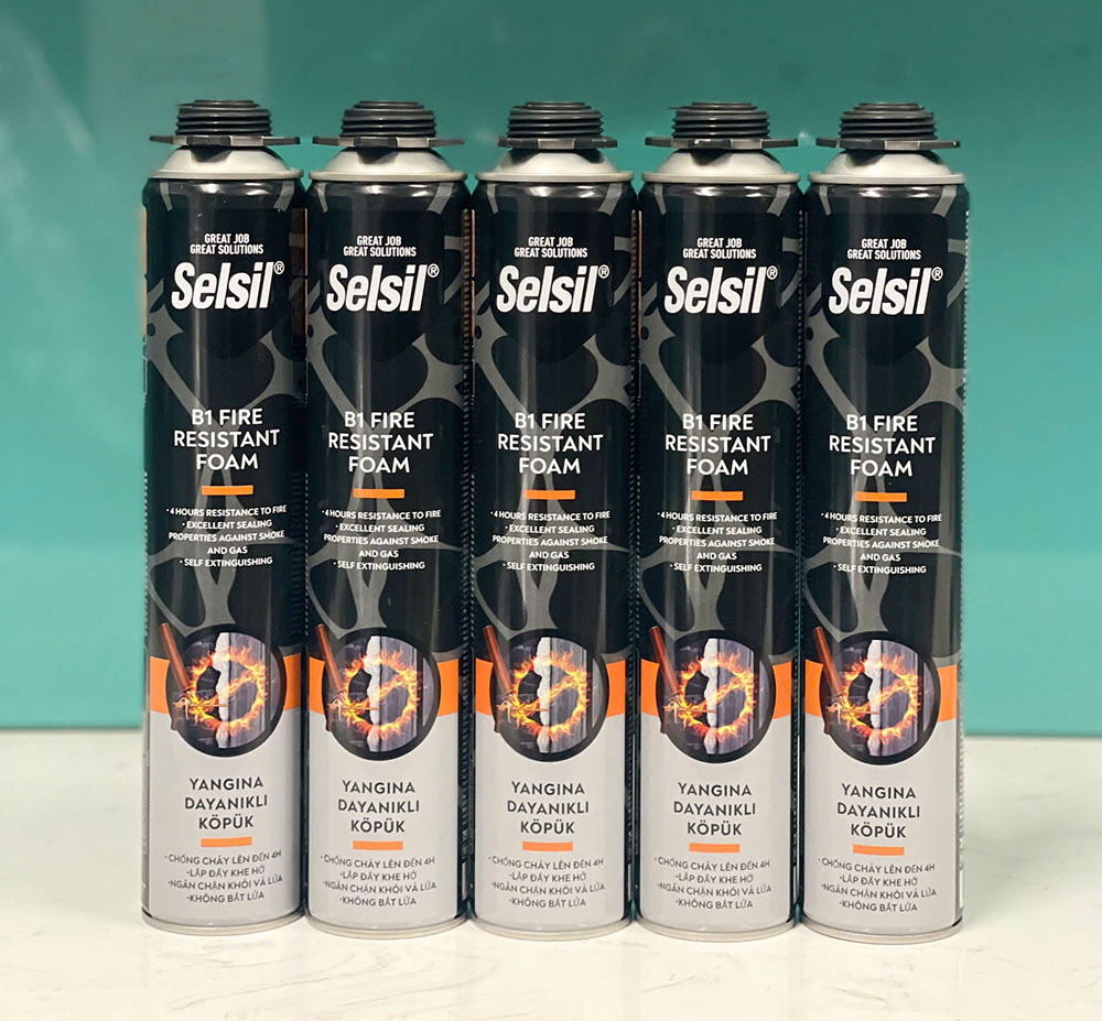 Foam chống cháy Selsil B1 Fire Resistant 750ml