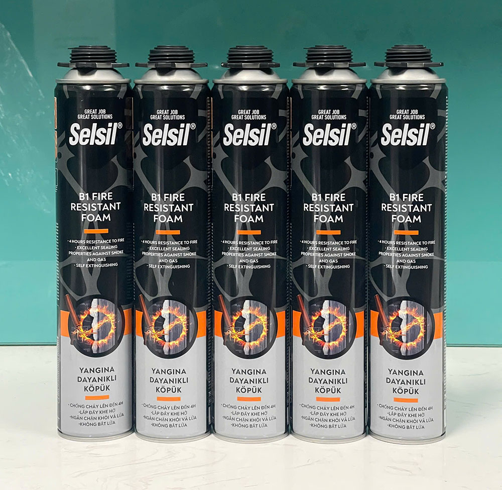Foam chống cháy Selsil B1 Fire Resistant 750ml