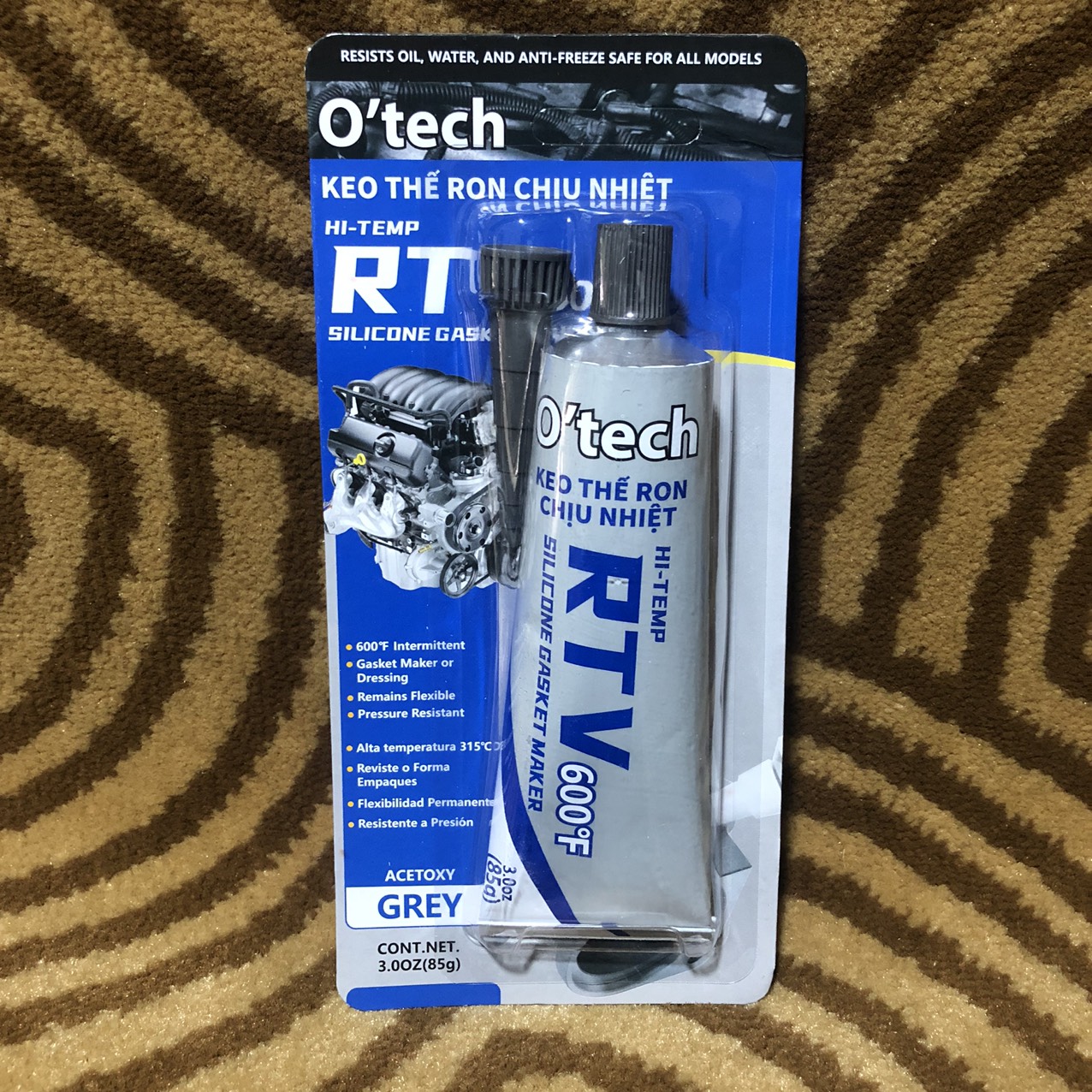 Keo thế roong chịu nhiệt O’tech RTV 600F 85gr