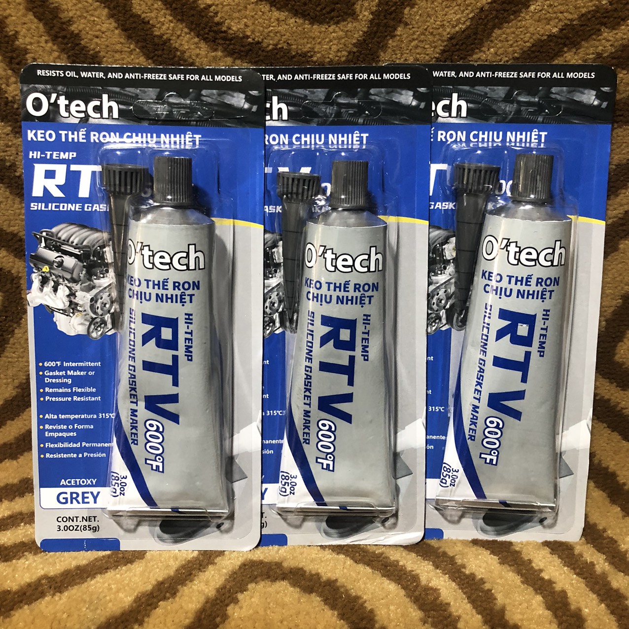 Keo thế roong chịu nhiệt O’tech RTV 600F 85gr