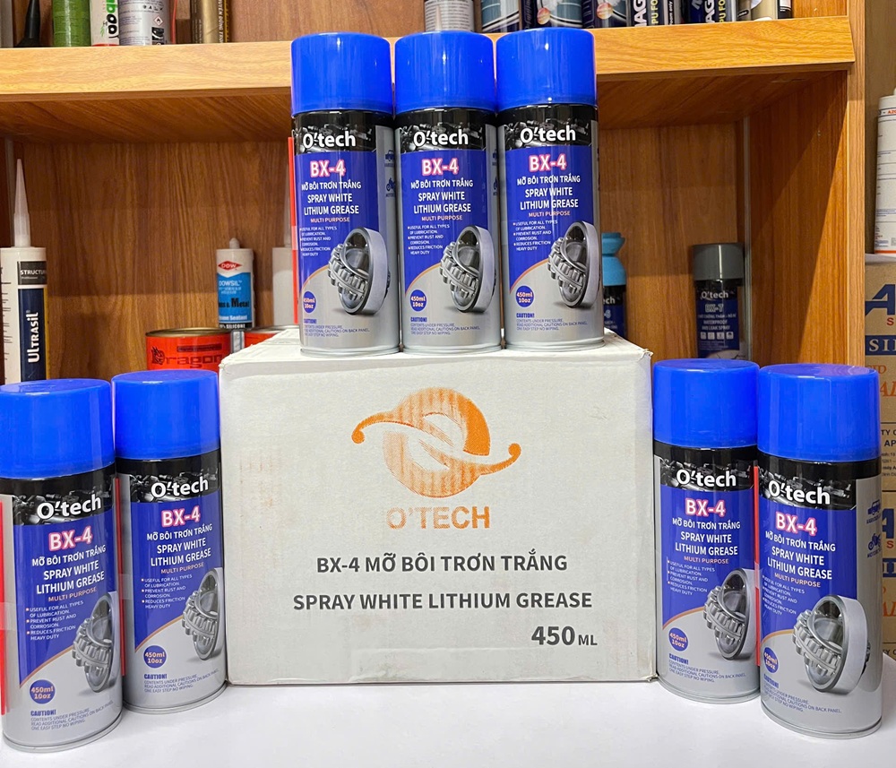 Mỡ Lithium trắng BX-4 O’tech