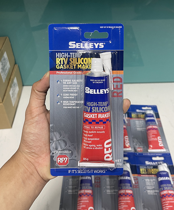 Keo thế ron Selleys Red High-Tem RTV Silicone 85gr