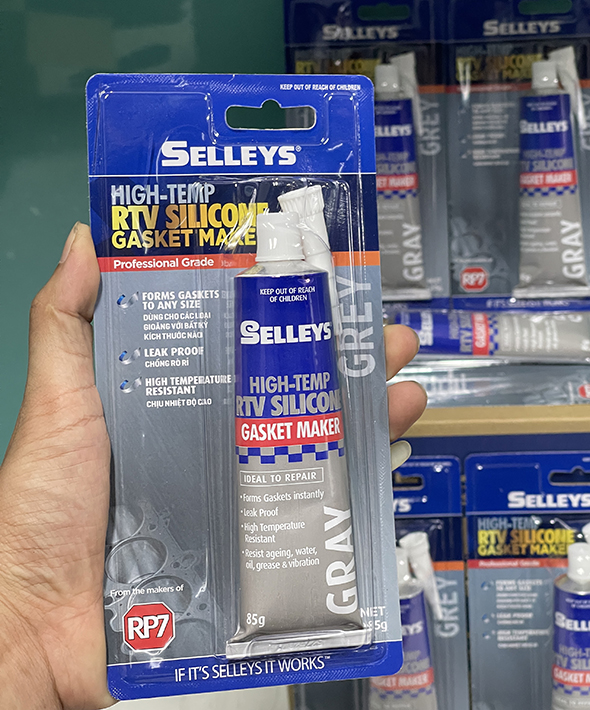 Keo thế ron Selleys Grey High-temp RTV Silicone 85gr