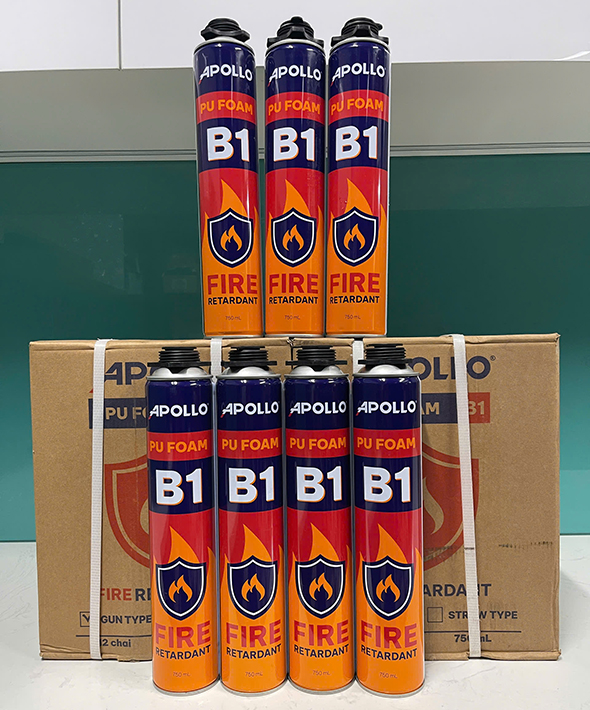 Bọt nở chống cháy Apollo PU Foam B1