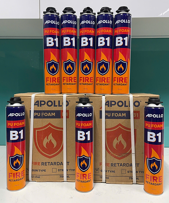 Bọt nở chống cháy Apollo PU Foam B1