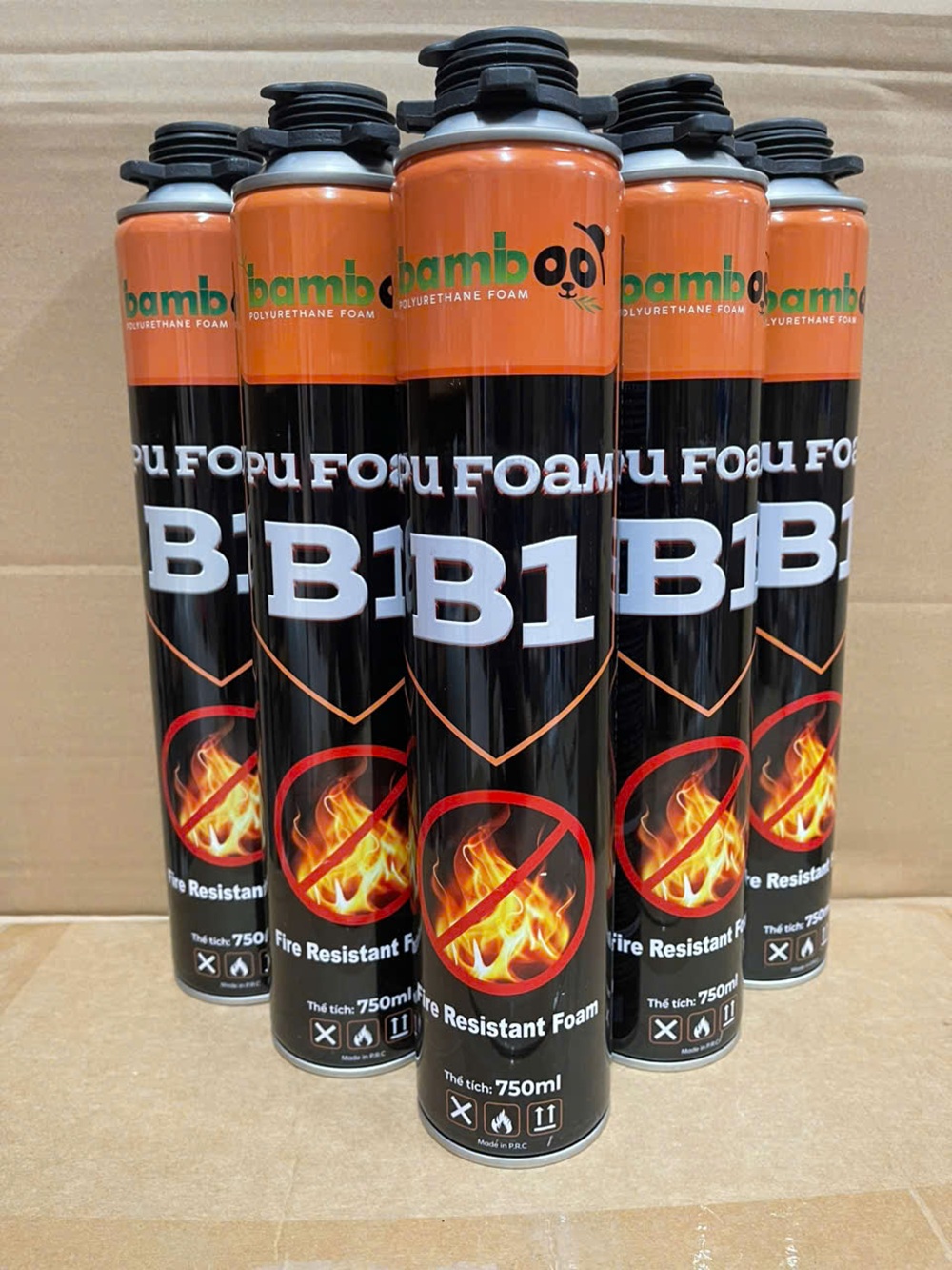 Bọt nở chống cháy Bamboo PU Foam B1