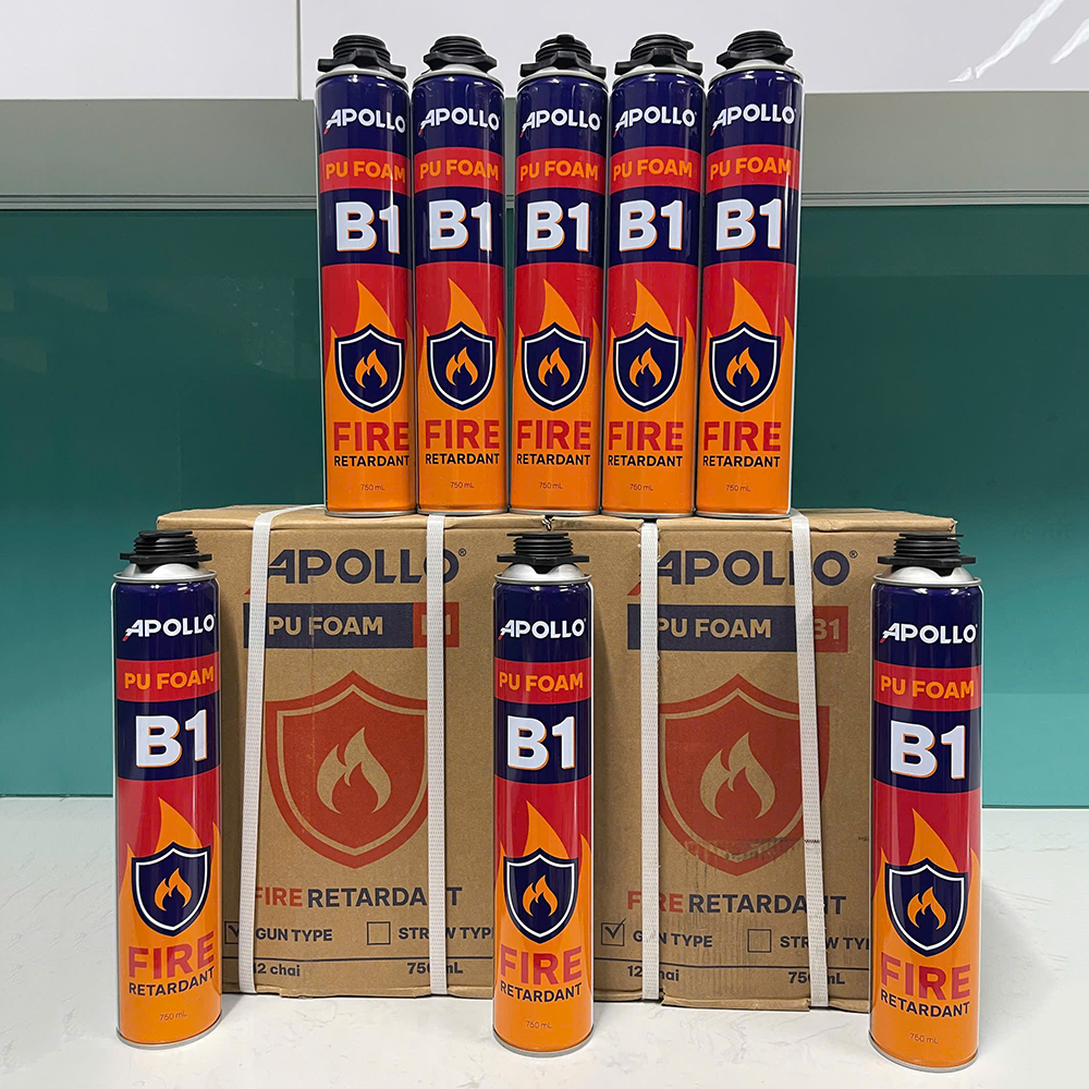 Bọt nở chống cháy Apollo PU Foam B1