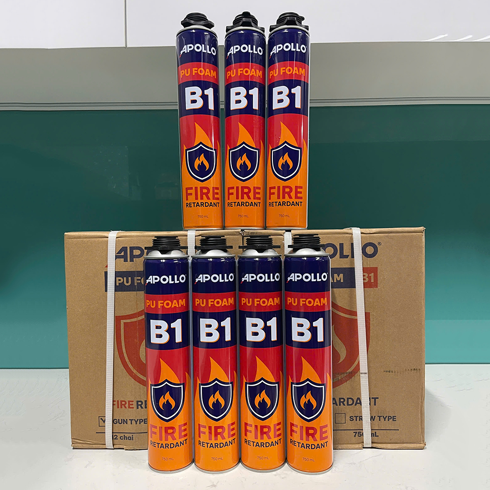 Bọt nở chống cháy Apollo PU Foam B1