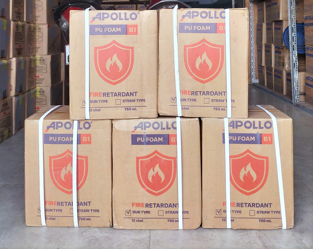 Bọt nở chống cháy Apollo PU Foam B1