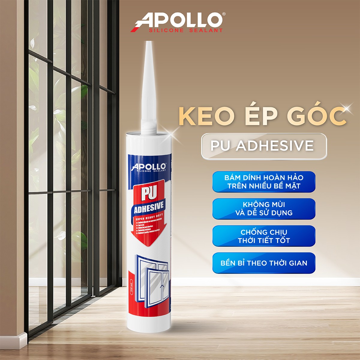 Keo ép góc Apollo PU Adhesive