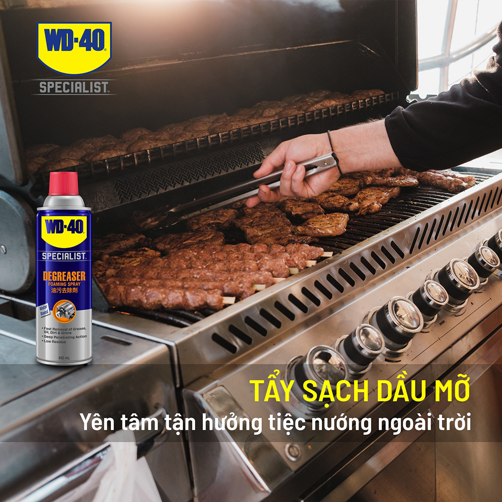 Tẩy dầu mỡ WD-40 Degreaser Foaming Spray