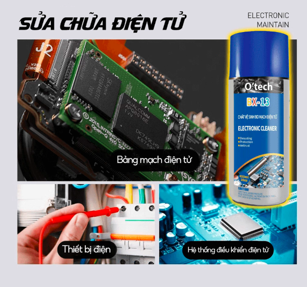 Bình Xịt Vệ Sinh Bo Mạch O’Tech BX-13
