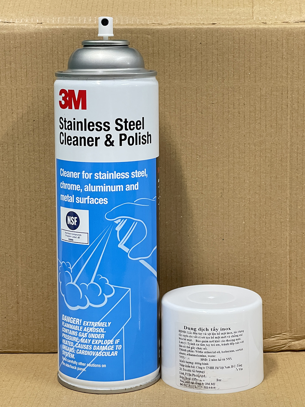 Đánh bóng inox 3M Stainless Steel Cleanner Polish